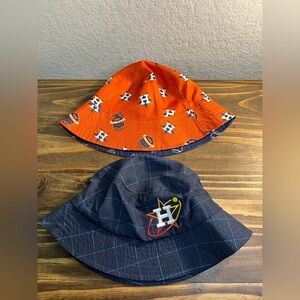 Houston Astros Bucket Hat Lot Of 2 SGA Giveaway HEB Buddies Chick-Fil-A ~ NEW!